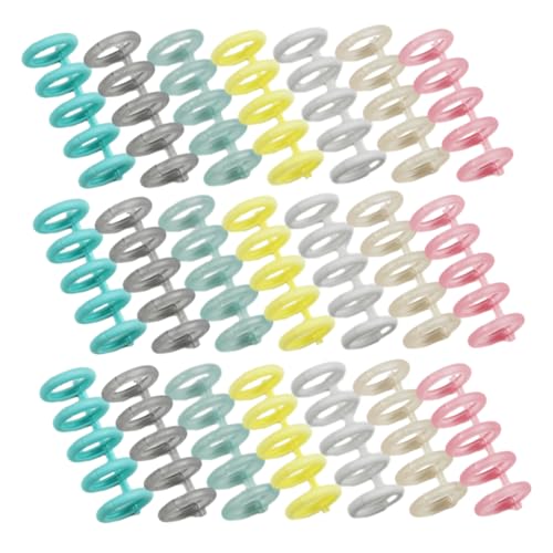 Housoutil 30 Stück Loseblatt Ringe Buchbinderinge Flexible Binder Ringe für Notizbücher Scrapbooking und DIY Projekte Verschiedenen für Lehrer von Housoutil