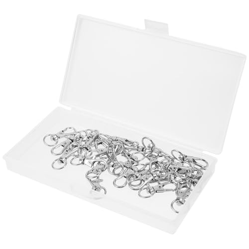 Housoutil 30 Stück Metall Schlüsselanhänger Haken mit Drehverschluss Langlebige Krallenverschlüsse für Diy Projekte und Bastelarbeiten Silberne Befestigungen für Taschen und Schlüsselringe Housoutil 30 Stück Metall Schlüsselanhänger Haken mit Drehverschluss Langlebige Krallenverschlüsse für Diy Projekte und Bastelarbeiten Silberne Befestigungen für Taschen und Schlüsselringe von Housoutil