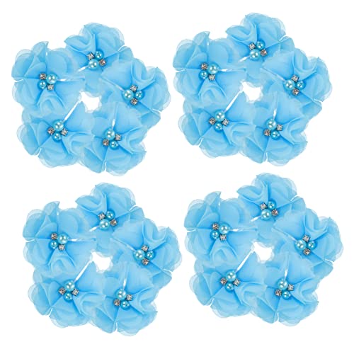 Housoutil 30 Stück Perle Chiffon Blume artificial flower sztuczne kwiaty Blumenarrangements Blumenstickerei Kunstblumen Stoff zum Nähen kleiner Blumenstoff austauschbare Chiffonblume pp Blue Housoutil 30 Stück Perle Chiffon Blume artificial flower sztuczne kwiaty Blumenarrangements Blumenstickerei Kunstblumen Stoff zum Nähen kleiner Blumenstoff austauschbare Chiffonblume pp Blue von Housoutil