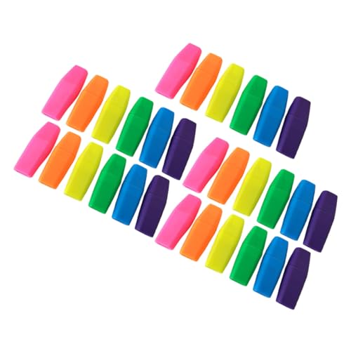 Housoutil 30 Stück Radiergummis für das Büro büroartikel büromaterial erasers gummifüsse office supplies entzückende Bleistiftverlängerer Topper für Bleistiftradiergummis Schreibwaren von Housoutil