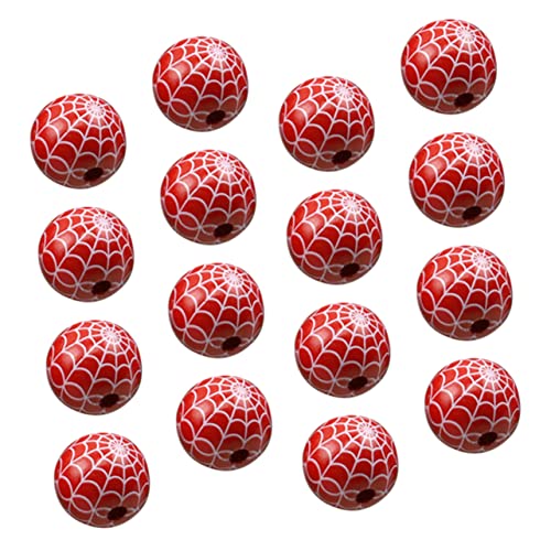 Housoutil 30 Stück Spinnennetz-Perlen Halloween für klein runden Dekoration Ornament Netze natürliche runde lose Perlen Herstellung Handgemachte Holzperlen hochzeitsdeko hölzern rot Housoutil 30 Stück Spinnennetz-Perlen Halloween für klein runden Dekoration Ornament Netze natürliche runde lose Perlen Herstellung Handgemachte Holzperlen hochzeitsdeko hölzern rot von Housoutil
