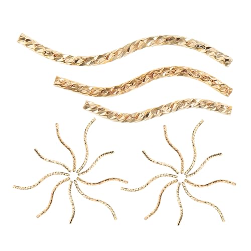 Housoutil 30 Stück Teiliges Gebogene Messingrohr Perlen mit Vergoldung Handgeschnitzte Muster Vielseitige Schmuckzwischenstücke für DIY Armbänder und Halsketten Anspruchsvoller Look für Housoutil 30 Stück Teiliges Gebogene Messingrohr Perlen mit Vergoldung Handgeschnitzte Muster Vielseitige Schmuckzwischenstücke für DIY Armbänder und Halsketten Anspruchsvoller Look für von Housoutil