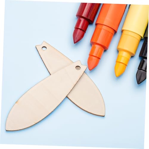 Housoutil 30 Stück Teiliges Holz Surfboard Formen aus Glattem Ungiftigem Holz für DIY Malen und Basteln Sichere Hawaii Party Dekorationen für Gruppenaktivitäten und Kreative Wandhänger von Housoutil