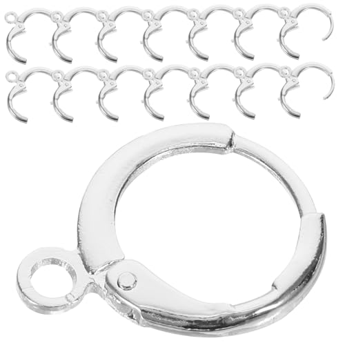 Housoutil 30 Stück Teiliges Ohrhaken aus Metall für DIY Ohrringherstellung Leichte Glatte Ohrschmuck Basis Vielseitiges Zubehör zum Schmuck Selber Machen Geeignet für Individuelle von Housoutil