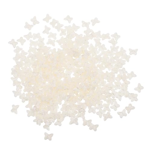Housoutil 300 Stück Abs Simulationsperlen Spacer Beads für Diy Schmuckherstellung Hochwertige Ohrradmaterialien und Bastelzubehör für Armbänder Anhänger und Mehr von Housoutil