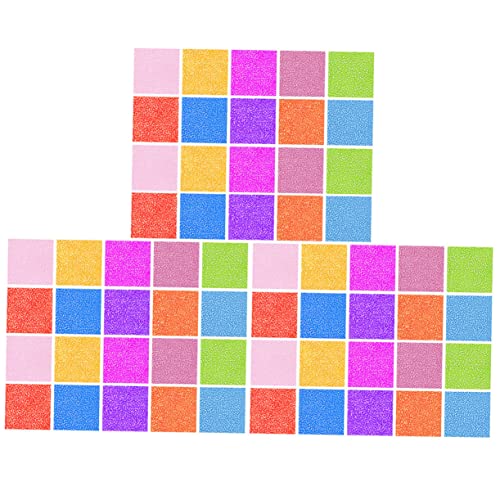 Housoutil 300 Stück Perlenpapier Origami Quadrate Origami -Papier Handwerk falten farbig Farbe Faltpapier selber machen Origamipapier zum Basteln Bastelpapier selber machen von Housoutil