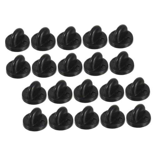 Housoutil 300 Stück Pin Backs Schmetterlings-clutch aus Weichem Gummi Sicherer Halt für Broschen Anstecknadeln Reversnadeln Ersatz für Party und Alltag in Schwarz von Housoutil