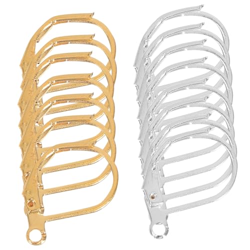 Housoutil 300 Stück Teiliges D-förmige Französische Ohrhaken Ohrhaken Verschluss Elastisch Leicht für Ohrring Schmuckherstellung DIY Basteln Gold Silber Housoutil 300 Stück Teiliges D-förmige Französische Ohrhaken Ohrhaken Verschluss Elastisch Leicht für Ohrring Schmuckherstellung DIY Basteln Gold Silber von Housoutil