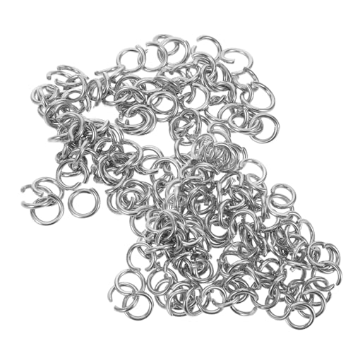 Housoutil 300 Stück Teiliges Edelstahl Verbindungslöcher Rostfreie Schmuckringe für DIY Halsketten Armbänder Schlüsselanhänger Ohrringe Vielseitige Reparaturring Zubehör von Housoutil