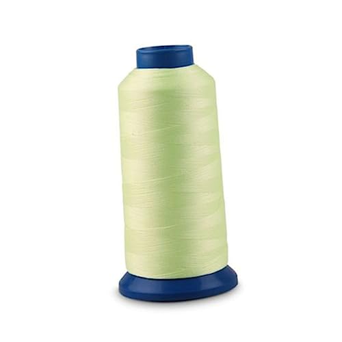 Housoutil 3000 Nachtlicht Produkt Stickerei Leuchtendes Garn Farbiges Nähgarn Polyester Bastelmaschine Dunkler Leuchtfaden Zum Nähen Weißer Faden Yards Spulenfaden Bestickter von Housoutil