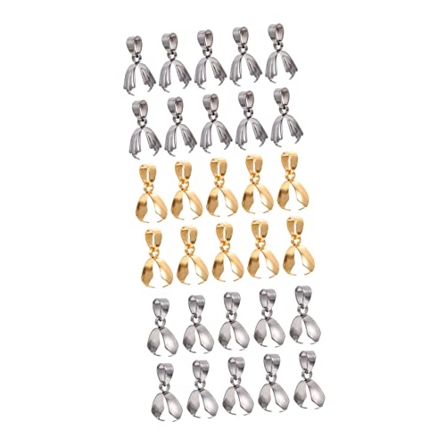 Housoutil 30Stücke Anhänger Verschlüsse Für DIY Schmuckherstellung Linkschnallen Für Halsketten Und Armbänder Glänzend Und Langlebig Housoutil 30Stücke Anhänger Verschlüsse Für DIY Schmuckherstellung Linkschnallen Für Halsketten Und Armbänder Glänzend Und Langlebig von Housoutil