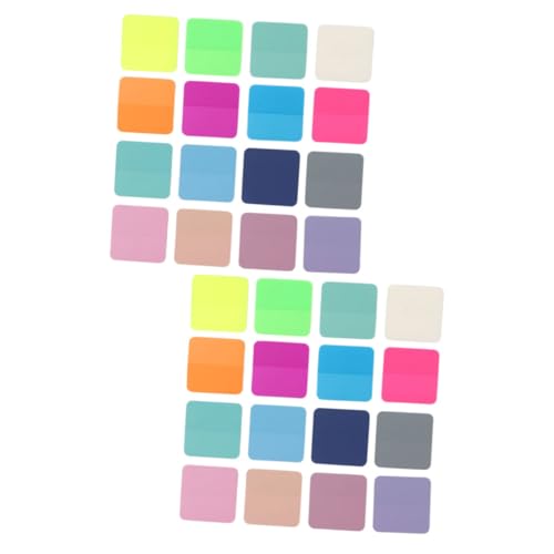 Housoutil 32 Stück Teiliges Halbtransparente Pet Klebetabs Quadratische Indexmarkierungen mit Abgerundeten Ecken Fluoreszierende und Farben Wiederablösbar zum Markieren und Organisieren von Housoutil 32 Stück Teiliges Halbtransparente Pet Klebetabs Quadratische Indexmarkierungen mit Abgerundeten Ecken Fluoreszierende und Farben Wiederablösbar zum Markieren und Organisieren von von Housoutil