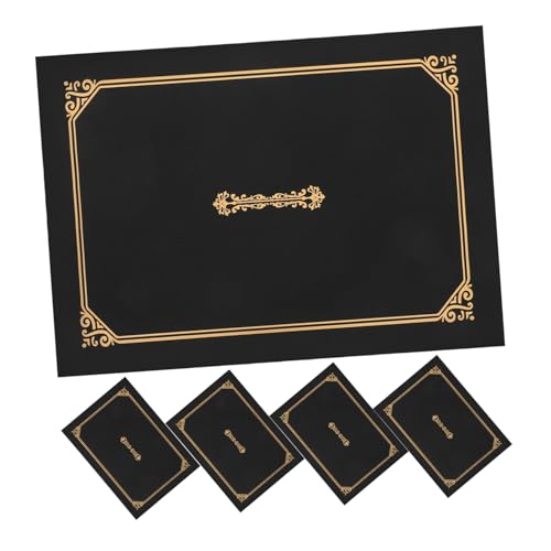 Housoutil 35 Stück Zertifikatsmappe Goldene Stamping Dokumentenhalter für Urkunden und Auszeichnungen Langlebig und Dekorativ für Zuhause und Büro von Housoutil