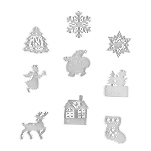 Housoutil 36 Stck. Teiliges Silikon Anhänger DIY Formen Weihnachtsdekoration Gießform für Elch Schneeflocke Santa Claus Schlüsselanhänger Basteln Langlebig Ungiftig Einfach zu Reinigen Housoutil 36 Stck. Teiliges Silikon Anhänger DIY Formen Weihnachtsdekoration Gießform für Elch Schneeflocke Santa Claus Schlüsselanhänger Basteln Langlebig Ungiftig Einfach zu Reinigen von Housoutil
