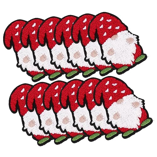 Housoutil 36 Stk. Teiliges Weihnachtsmann Aufnäher für Kleidung und DIY Bastelarbeiten Polyester Bestickte Patches Leicht Kompakt Vielseitig für Jacken Jeans Taschen und Pullover Geeignet von Housoutil