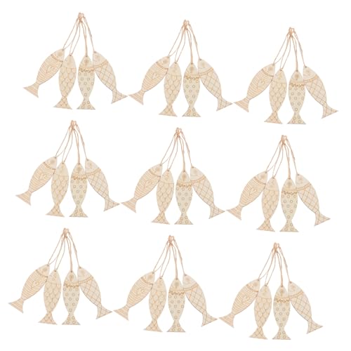 Housoutil 36 Stück Fischförmige Holzschneideplatten Unlackierte Anhänger für Diy Projekte Kreative Meereslebens Dekorationen für Hochzeiten Geburtstage und Feste Housoutil 36 Stück Fischförmige Holzschneideplatten Unlackierte Anhänger für Diy Projekte Kreative Meereslebens Dekorationen für Hochzeiten Geburtstage und Feste von Housoutil