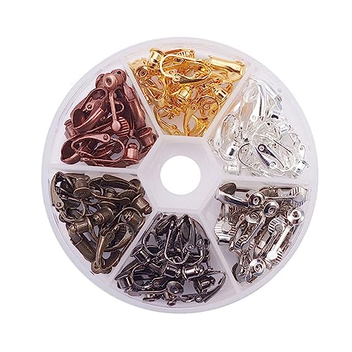Housoutil 36 Stück Teiliges Ohrclip aus Bronze Langlebige Ohrclips in Gemischten Farben DIY Schmuckzubehör für Durchbohrte Ohren Transparenter Aufbewahrungsbox für Vielseitige Housoutil 36 Stück Teiliges Ohrclip aus Bronze Langlebige Ohrclips in Gemischten Farben DIY Schmuckzubehör für Durchbohrte Ohren Transparenter Aufbewahrungsbox für Vielseitige von Housoutil