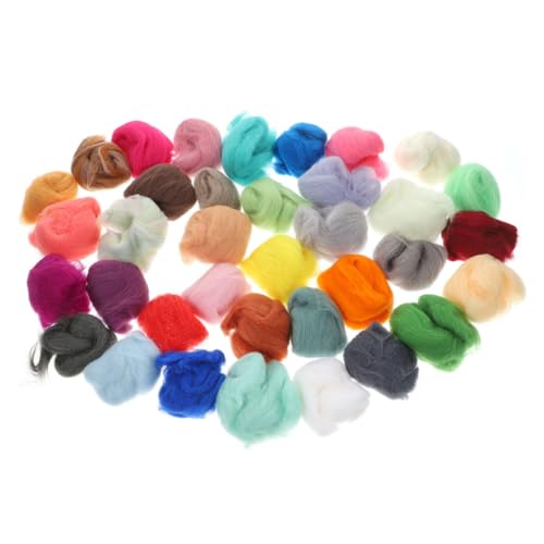 Housoutil 36 Stück Wollstreifenmaterialbeutel Wolle zum Nadelfilzen Felting Kit Filzzubehör Roving-Garn Filzwolle Garn zum Basteln Häkelgarn Plüschstoff Stoff zum Nähen Garn zum Stricken Housoutil 36 Stück Wollstreifenmaterialbeutel Wolle zum Nadelfilzen Felting Kit Filzzubehör Roving-Garn Filzwolle Garn zum Basteln Häkelgarn Plüschstoff Stoff zum Nähen Garn zum Stricken von Housoutil