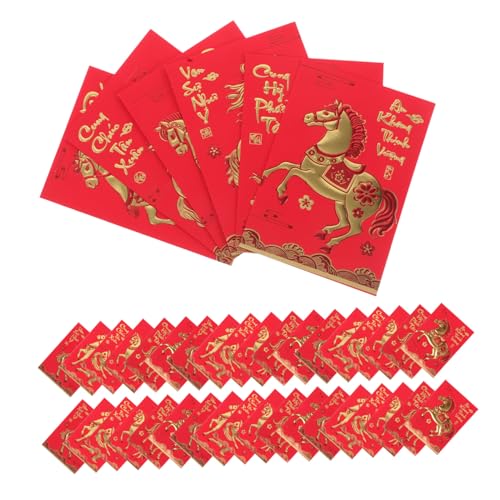 Housoutil 360 Stück Chinesische Frühlingsfest Rote Umschläge Papierrobust Großes Hongbao Mit Pferdejahr Motiv Für Hochzeit Geburtstag Festlichkeiten Housoutil 360 Stück Chinesische Frühlingsfest Rote Umschläge Papierrobust Großes Hongbao Mit Pferdejahr Motiv Für Hochzeit Geburtstag Festlichkeiten von Housoutil