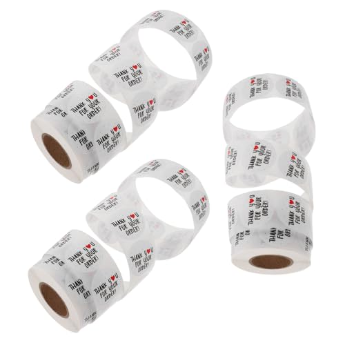 Housoutil 3Roll Pack Dankeschön Aufkleber Rund Selbstklebend Umschlag Siegel Sticker Bunte Farben Kein Rückstand Für Versand Verpackung Kleinunternehmen Party Housoutil 3Roll Pack Dankeschön Aufkleber Rund Selbstklebend Umschlag Siegel Sticker Bunte Farben Kein Rückstand Für Versand Verpackung Kleinunternehmen Party von Housoutil