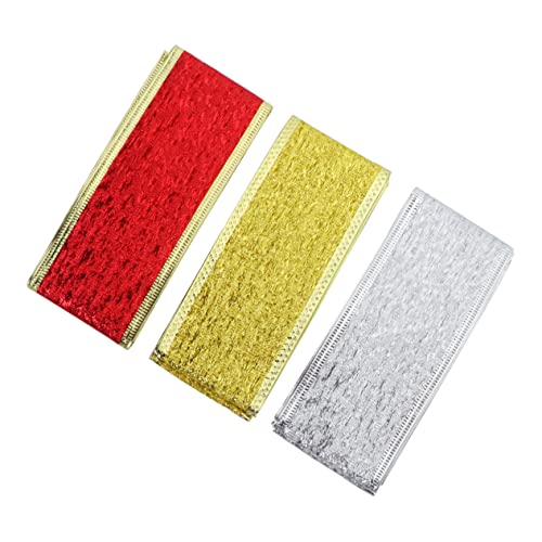 Housoutil 3Rollen Weihnachtsdekobänder DIY Geschenkbänder Für Handgemachte Schleifen Geschenkverpackung Für Hochzeiten Und Partys Silber Rot Housoutil 3Rollen Weihnachtsdekobänder DIY Geschenkbänder Für Handgemachte Schleifen Geschenkverpackung Für Hochzeiten Und Partys Silber Rot von Housoutil