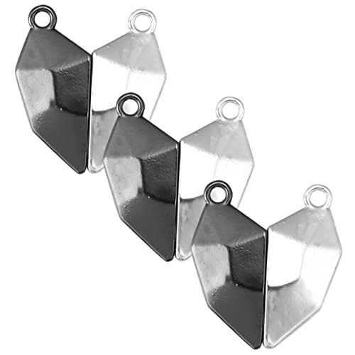 Housoutil 3Stücke Herz Magnetverschluss Für Halsketten Und Armbänder Magnetische Verschlüsse Für DIY Schmuckherstellung Multifunktionale Herzform Pro Packung von Housoutil