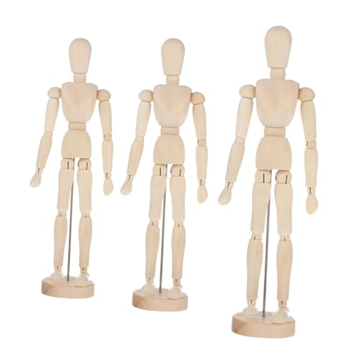 Housoutil 3Stücke Holzfiguren Menschliche Gelenkpuppen Für Künstler Modell Zur Dekoration Zeichnen Für Anfänger Housoutil 3Stücke Holzfiguren Menschliche Gelenkpuppen Für Künstler Modell Zur Dekoration Zeichnen Für Anfänger von Housoutil