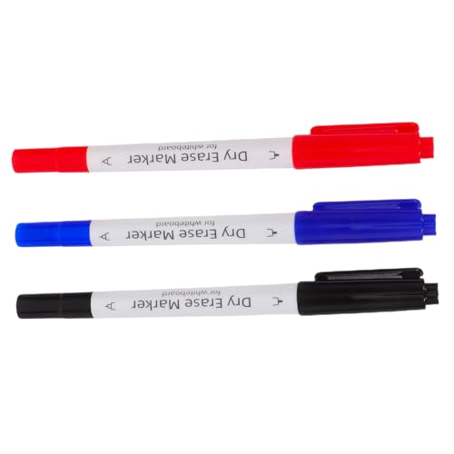 Housoutil 3pcs Dual Tipp Eladerable Whiteboard -marker Doppelend Trockener Löschmarkierungen Flüssige Kreidestifte Für Das Büro Des Klassenzimmers in Der Heimschule Housoutil 3pcs Dual Tipp Eladerable Whiteboard -marker Doppelend Trockener Löschmarkierungen Flüssige Kreidestifte Für Das Büro Des Klassenzimmers in Der Heimschule von Housoutil