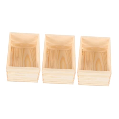 Housoutil 3pcs Miniaturholzkisten Für Dollhouse Tiny Storage Körbe Winzig Housoutil 3pcs Miniaturholzkisten Für Dollhouse Tiny Storage Körbe Winzig von Housoutil