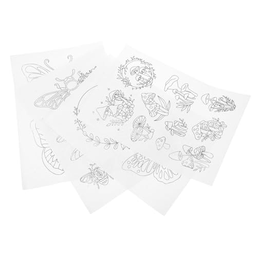 Housoutil 4 Blätter Wasserlösliches Stickmaterial für DIY Handarbeiten Teiliges Set für Kreative Stickprojekte als Stickstabilisator für Kleidung und Accessoires Housoutil 4 Blätter Wasserlösliches Stickmaterial für DIY Handarbeiten Teiliges Set für Kreative Stickprojekte als Stickstabilisator für Kleidung und Accessoires von Housoutil