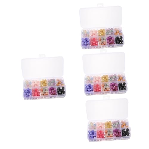 Housoutil 4 Boxen Runde Glasperlen Natürliche Farbige Steinperlen für Diy Schmuckherstellung Geeignet für Armbänder und Ohrringe für Kreative Bastelprojekte Housoutil 4 Boxen Runde Glasperlen Natürliche Farbige Steinperlen für Diy Schmuckherstellung Geeignet für Armbänder und Ohrringe für Kreative Bastelprojekte von Housoutil