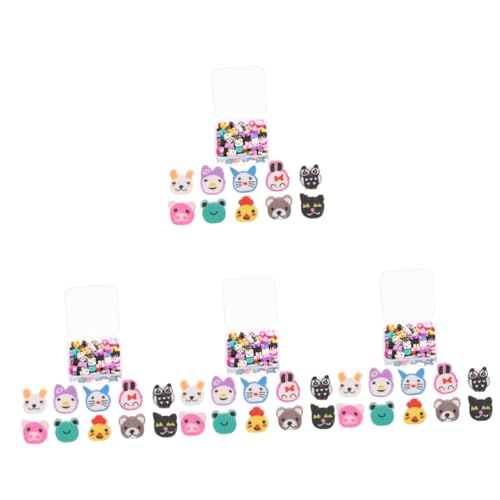 Housoutil 4 Boxen Weicher Keramik -perlenschmuck Miniatur Charms Für Die Herstellung Von Armbändern Reiz Perlen Für Schmuckhersteller Party Perlen Für Heimwerker Lose Perlen Polymer-ton von Housoutil