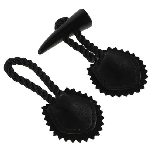 Housoutil 4 Paare Mäntel Schwarz Vintage Nähknöpfe Kleidung Umschalttasten Blazerknöpfe Jacken Für Schaltet Um Annähbarer Knebelverschluss Natürlich Vier Nähen Black Harz von Housoutil