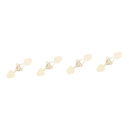 Housoutil 4 Paare PU Leder Knopfverschluss Windmantel Ersatzknöpfe Langlebige Dekorative Knebelschnallen für Mäntel Multifunktionale Bekleidungszubehör für Damen Beige von Housoutil
