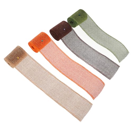 Housoutil 4 Rollen DIY Dekoband Kariert Dekorationsstoff Zubehör Basteln Grüne Zeremonie Feiertag Weißes Band Natürliches Geschenkband Weihnachtsband Große Bunte Housoutil 4 Rollen DIY Dekoband Kariert Dekorationsstoff Zubehör Basteln Grüne Zeremonie Feiertag Weißes Band Natürliches Geschenkband Weihnachtsband Große Bunte von Housoutil