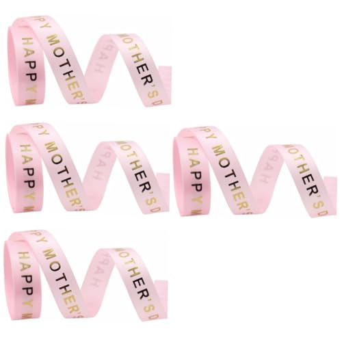 Housoutil 4 Rollen Festlicher dekorativer Gürtel Bänder umwickeln Muttertagsdekoration breites Muttertagsband Dekorationen Wickelband Blumenband Blumenstrauß DIY Band Zierband Polyester Rosa Housoutil 4 Rollen Festlicher dekorativer Gürtel Bänder umwickeln Muttertagsdekoration breites Muttertagsband Dekorationen Wickelband Blumenband Blumenstrauß DIY Band Zierband Polyester Rosa von Housoutil