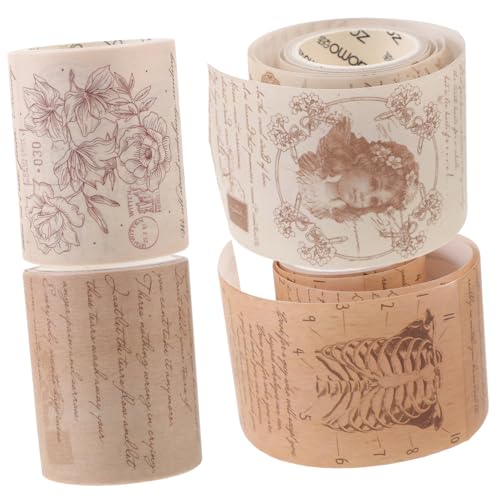 Housoutil 4 Rollen Gothic Washi Tape Vintage Design für Diy Projekte für Scrapbooking Journaling und Dekorationen Vielseitig Einsetzbar für Karten Briefe und Mehr Housoutil 4 Rollen Gothic Washi Tape Vintage Design für Diy Projekte für Scrapbooking Journaling und Dekorationen Vielseitig Einsetzbar für Karten Briefe und Mehr von Housoutil