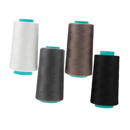 Housoutil 4 Rollen Handgefertigtes Stickgarn, Diy-quiltgarn, Kleidung, Nähgarn, Täglicher Gebrauch, Nähen, Schneidbares Nähgarn Zum Nähen von Housoutil