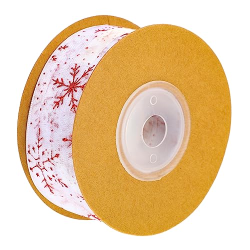 Housoutil 4 Rollen Transparente Weihnachtsgeschenkband Schneeflockenmuster Strapazierfähiges DIY Geschenkband für Schleifen Geschenkverpackung Festliche Dekoration Weihnachten Housoutil 4 Rollen Transparente Weihnachtsgeschenkband Schneeflockenmuster Strapazierfähiges DIY Geschenkband für Schleifen Geschenkverpackung Festliche Dekoration Weihnachten von Housoutil