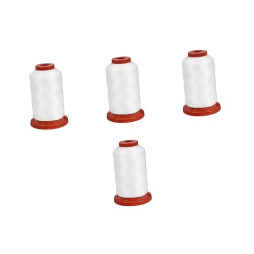 Housoutil 4 Rollen Wasserlösliche Schnur Haushalt Stickerei Blau Nähgarn Material tragbares Stickgarn Nähzubehör DIY wasserlöslicher Faden Stickgarn für Kleidung Stickfaden Vinylon Weiß von Housoutil