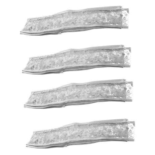 Housoutil 4 Rollen Weihnachtsband Geschenkband mit Sternenmotiv Transparentes Dekoband für DIY Verpackung Basteln und Weihnachtsdeko Vielseitiges Schleifenband für Geschenke und Housoutil 4 Rollen Weihnachtsband Geschenkband mit Sternenmotiv Transparentes Dekoband für DIY Verpackung Basteln und Weihnachtsdeko Vielseitiges Schleifenband für Geschenke und von Housoutil