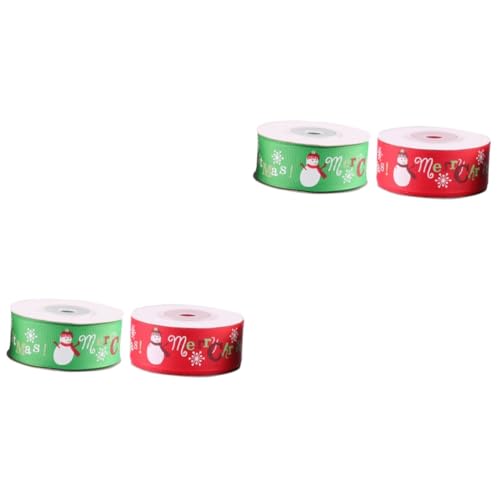 Housoutil 4 Rollen Weihnachtsgeschenkband Schnee Weihnachten Weihnachtsdekorationen Weihnachtsbaumbanddekoration Winterbänder Geschenkbänder ein Verpackungsband Weihnachtsband Housoutil 4 Rollen Weihnachtsgeschenkband Schnee Weihnachten Weihnachtsdekorationen Weihnachtsbaumbanddekoration Winterbänder Geschenkbänder ein Verpackungsband Weihnachtsband von Housoutil
