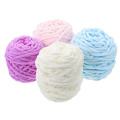 Housoutil 4 Rollen Wollschalhut Baumwolle Garn Masse natürlich Garn aus Baumwollmischung Schüttgut DIY Garn Baumwollnähfäden Strickgarne für Schals wolle selber machen DIY -Häkelgarn Housoutil 4 Rollen Wollschalhut Baumwolle Garn Masse natürlich Garn aus Baumwollmischung Schüttgut DIY Garn Baumwollnähfäden Strickgarne für Schals wolle selber machen DIY -Häkelgarn von Housoutil