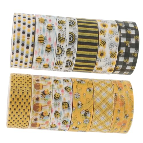 Housoutil 4 Sätze Blumenband Washi Tape -aufkleber Für Das Journaling Diy Klebeband Klebestreifen Klebeband Washi Band Masse Dekorative Klebebänder Selber Machen Wickelband 12 Rollen * 4 von Housoutil