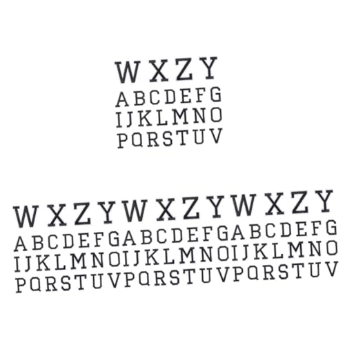 Housoutil 4 Sätze Brief Stickatch Patch Bestickt Flicken Für Kleidung Die Gestickte Aufnäher Flicken Aufnähen Kleiner Buchstaben Auf Flecken Kleiderflicken Polyester Schwarz 26 Stücke * 4 von Housoutil