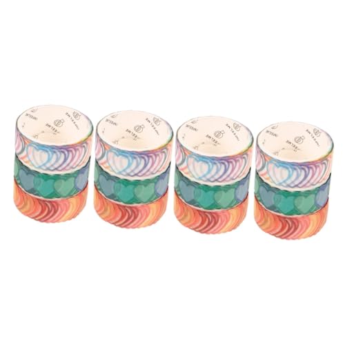 Housoutil 4 Sätze Confession Poetry Tape Scrap Für Selbstklebendes Notizbuch Bastelband Süßes Washi Tape Schreibwarenband Planer Washi Tape Washi Tape Bunte Washi Tapes 3 Rollen * 4 von Housoutil