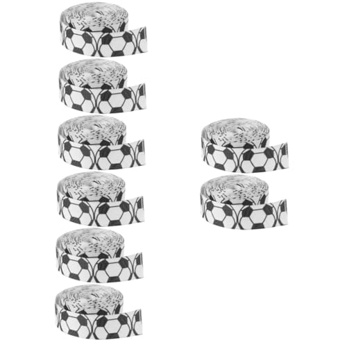 Housoutil 4 Sätze Fußball -dekorationsband Sportband Band Zum Verpacken Satinband Verpackung Sportpartyband Band Zum Thema Sport Wickelband Bastelbänder Fußballband Stoff 2 Rollen * 4 von Housoutil