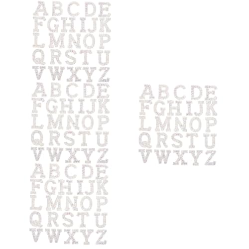 Housoutil 4 Sätze Heiße Diamant-buchstabenaufkleber Name Patch-briefe Buchstaben-chenille-aufnäher Stoff Strasspatch Strass-buchstaben-aufnäher Zum Aufbügeln Strasssteine Silber 26 Stück * 4 Housoutil 4 Sätze Heiße Diamant-buchstabenaufkleber Name Patch-briefe Buchstaben-chenille-aufnäher Stoff Strasspatch Strass-buchstaben-aufnäher Zum Aufbügeln Strasssteine Silber 26 Stück * 4 von Housoutil