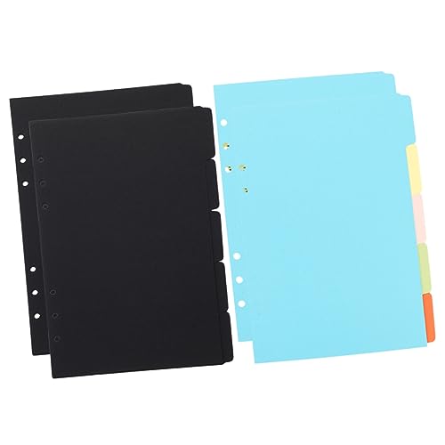 Housoutil 4 Sätze Index -Etiketten -Abstandshalterpapier Klebestreifen Notebook-Tab-Teiler Sticky Index Tabs Seitenmarkierungen Notizbuch-Indexteiler Registerteiler aus Kunststoff Buchteiler von Housoutil