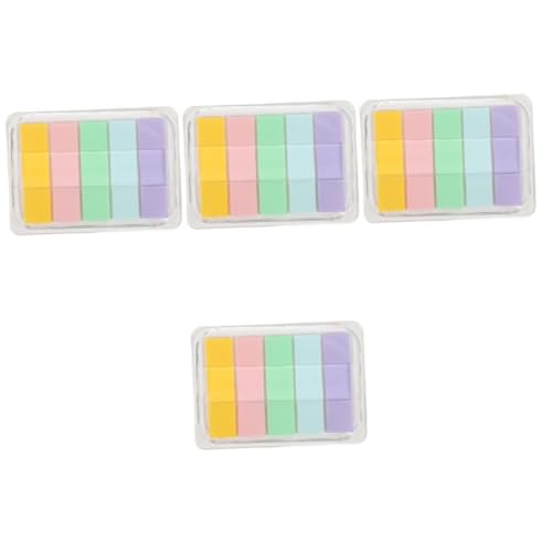 Housoutil 4 Sätze Index Tabs Selbstklebende Lesezeichen Haftnotizen für Schule Büro und Zuhause Wiederverwendbare Markierungen für Effizientes Lernen und Arbeiten von Housoutil